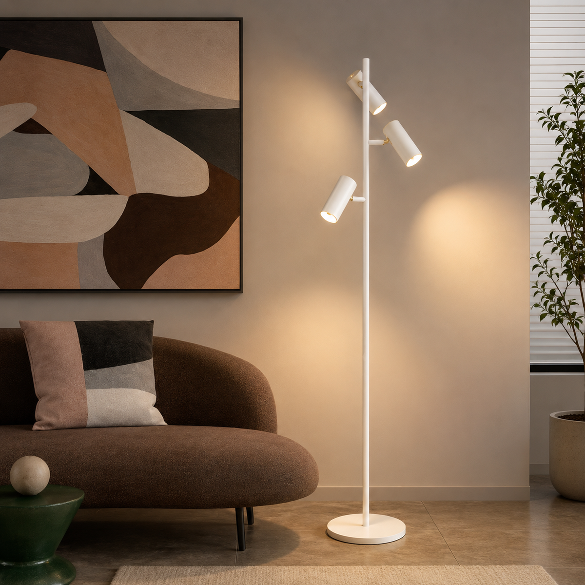 Luxury Modern LED Floor Lamp | Minimalist Standing Corner Light | Designer Living Room Lamp | Bedroom Home Decor Lighting