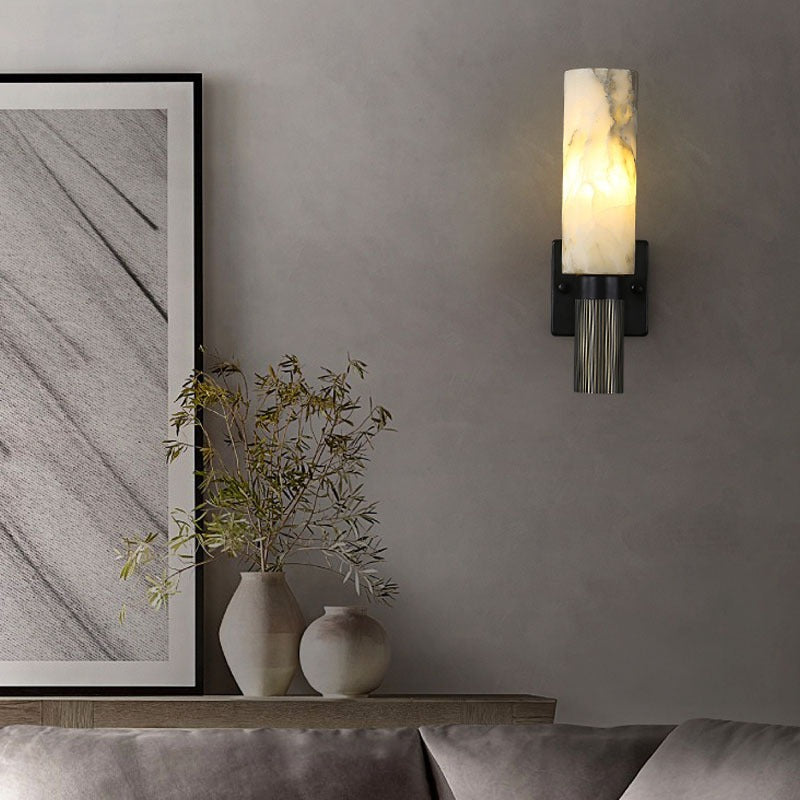 Luxury Marble LED Wall Light | Modern Bedroom Living Room Wall Sconce