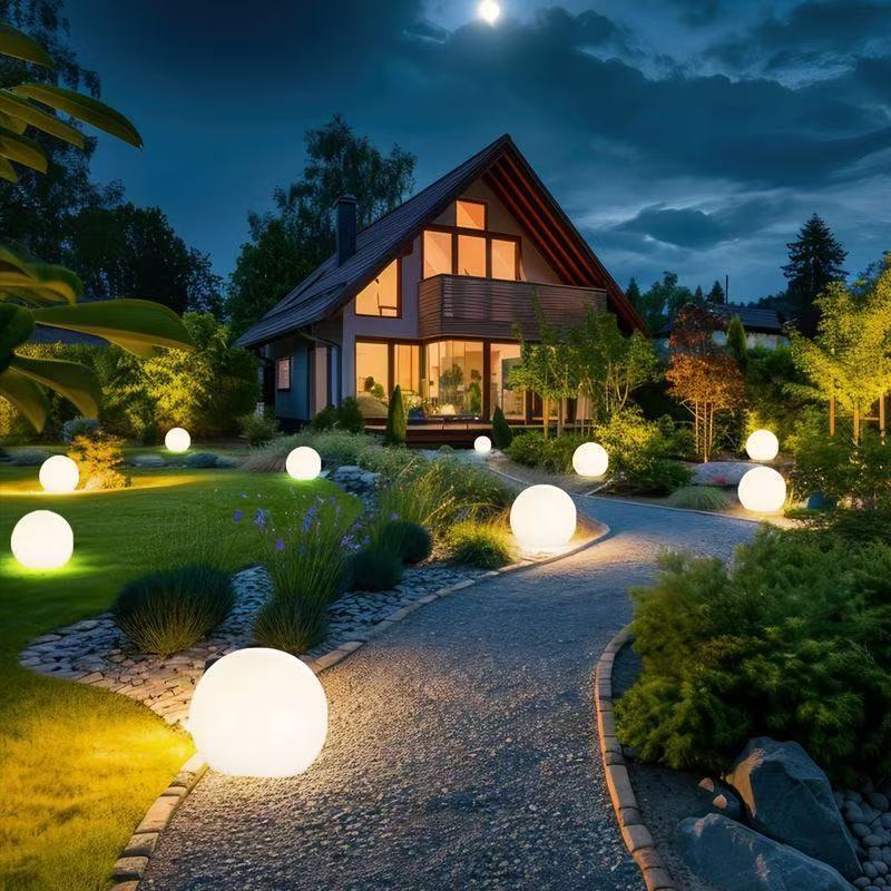 Luxury Modern LED Garden Globe Lights | Waterproof Outdoor Landscape Ball Lamps