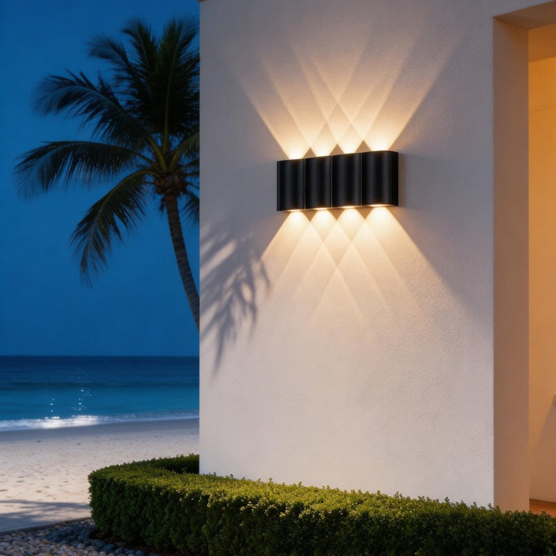 Luxury Modern Outdoor Wall Light | Waterproof LED Up Down Wall Sconce