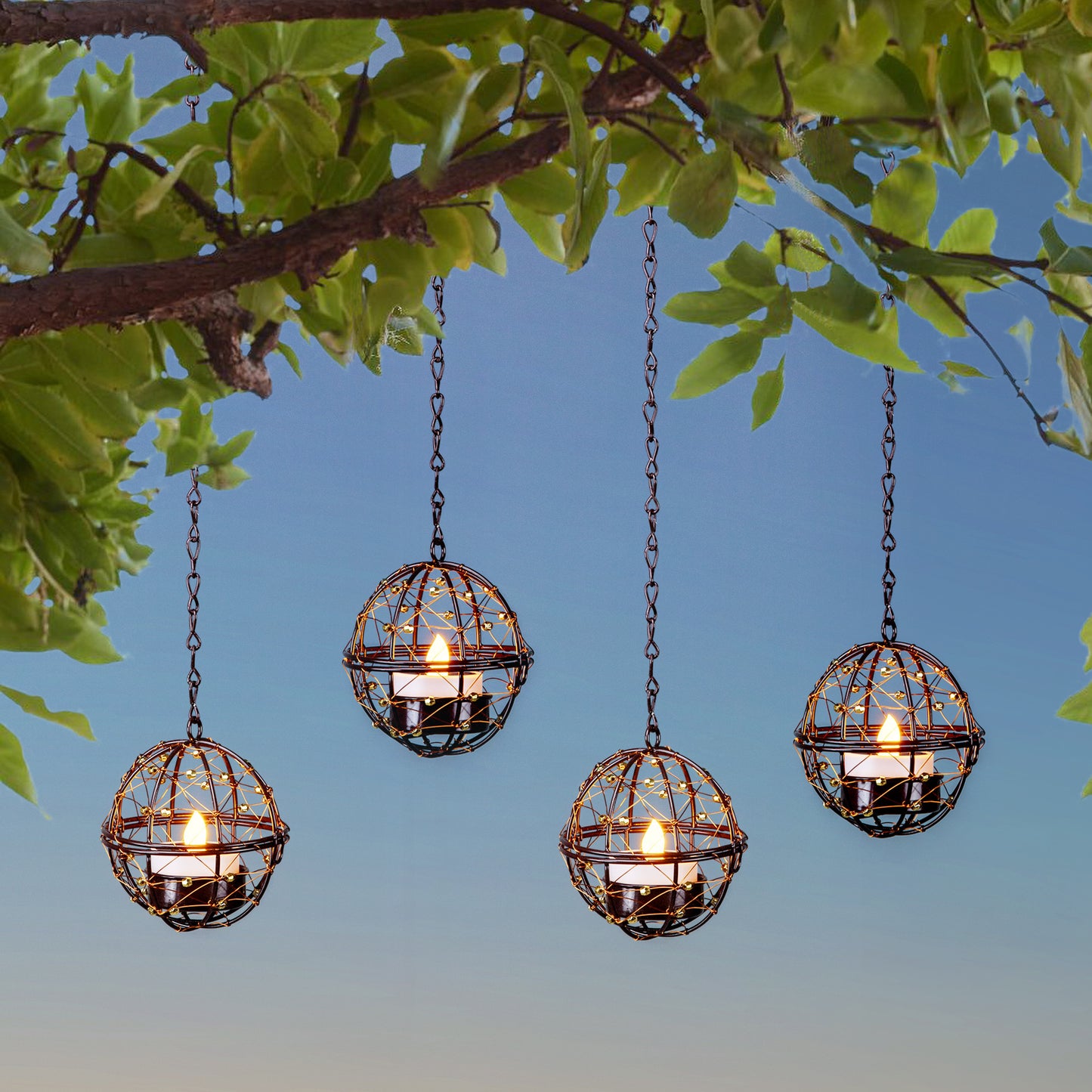 Modern Luxury Outdoor Pendant Light | Waterproof Garden Hanging Lantern | Patio, Porch & Pergola Ceiling Light | Exterior Home Lighting
