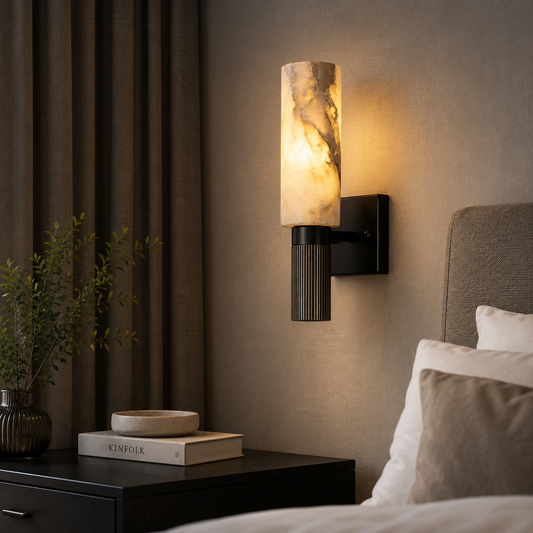 Luxury Marble LED Wall Light | Modern Bedroom Living Room Wall Sconce