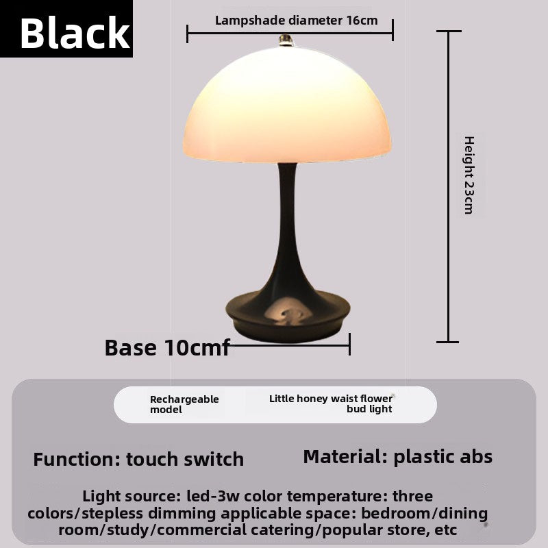 Ambient lighting at the bedside in the bedroom