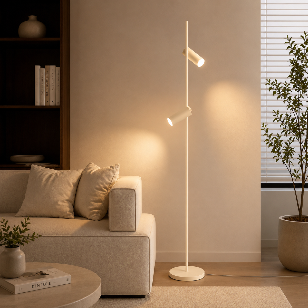 Luxury Modern LED Floor Lamp | Minimalist Standing Corner Light | Designer Living Room Lamp | Bedroom Home Decor Lighting