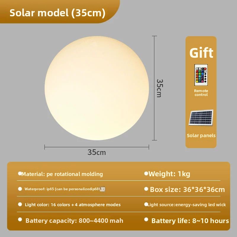 Solar Powered Colorful Spherical Garden Lights