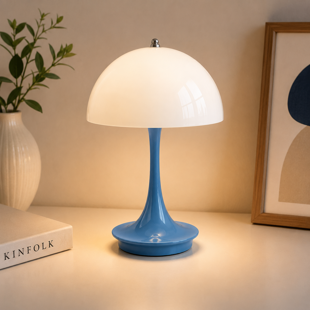 Luxury Modern Mushroom Table Lamp | Designer LED Bedside Lamp