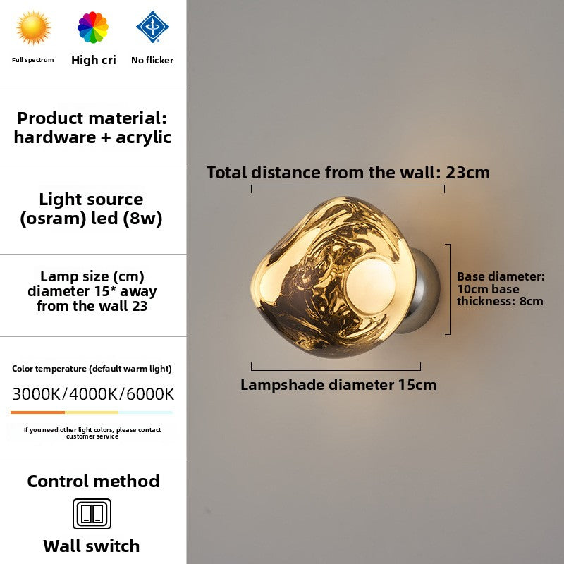Full Spectrum Lava Wall Lamp Modern LED Lighting