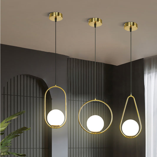 Luxury Modern Gold Globe Pendant Light | LED Hanging Ceiling Lamp | Living Room Pendant | Kitchen Island Lighting | Dining Room Home Decor