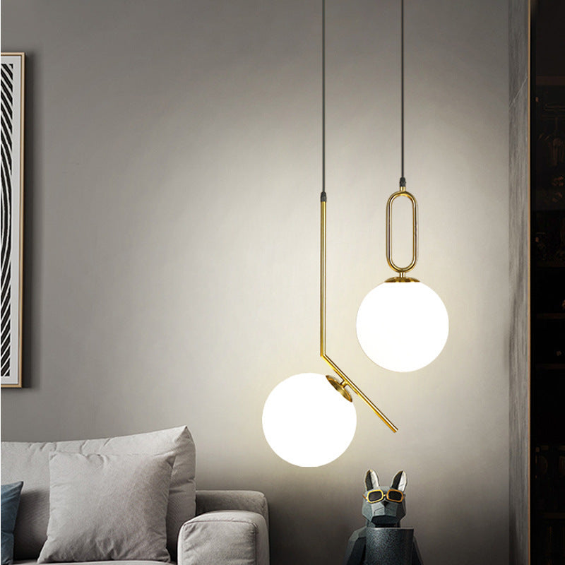 Luxury Modern Gold Globe Pendant Light | LED Hanging Ceiling Lamp | Living Room Pendant | Kitchen Island Lighting | Dining Room Home Decor