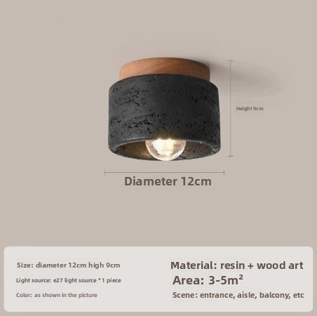 Modern Travertine Ceiling Light | Luxury Flush Mount Ceiling Lamp | Living Room Ceiling Light | Bedroom Light Fixture | Hallway Lighting | Home Ceiling Light