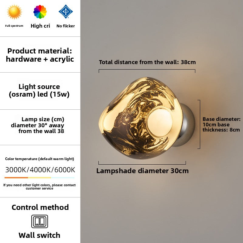 Full Spectrum Lava Wall Lamp Modern LED Lighting