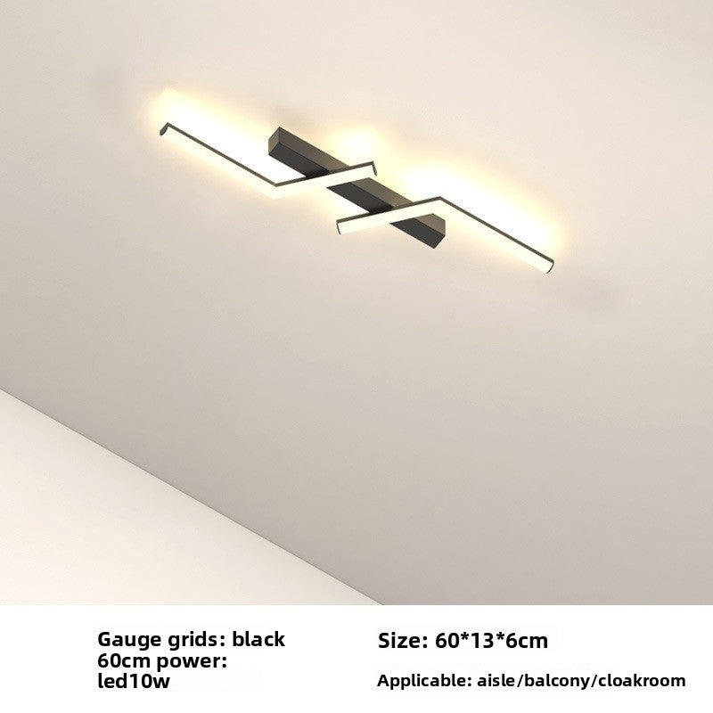 Modern LED Ceiling Light – Luxury Linear Flush Mount for Living Room & Bedroom