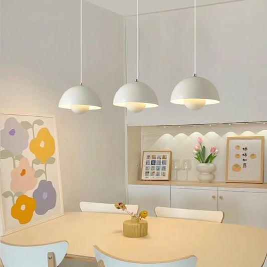 Luxury Modern Pendant Light | Scandinavian Dome Ceiling Hanging Lamp | Kitchen Island Light | Dining Room Lighting | Living Room Pendant Fixture