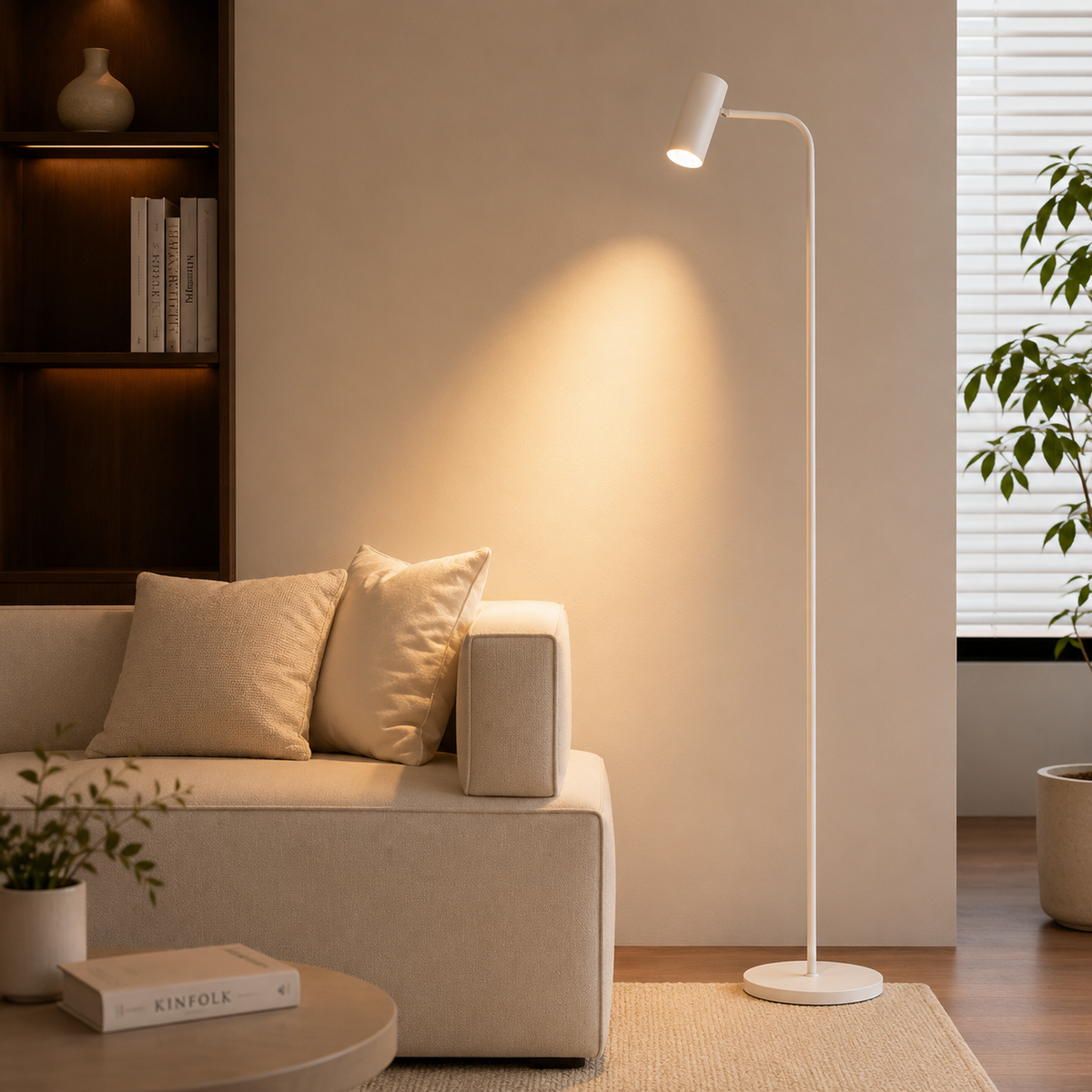 Luxury Modern LED Floor Lamp | Minimalist Standing Corner Light | Designer Living Room Lamp | Bedroom Home Decor Lighting