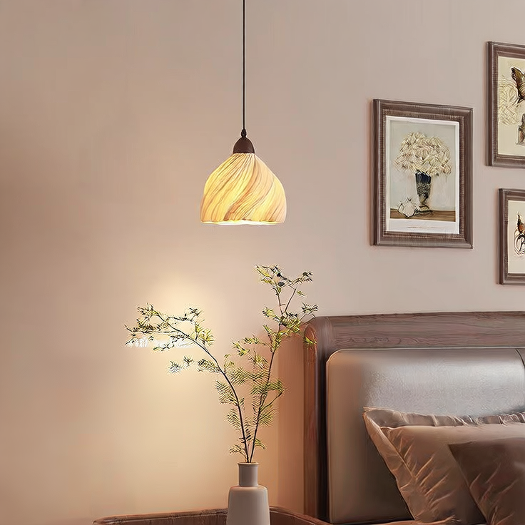 Luxury Modern Smoked Glass Pendant Light | Hanging Ceiling Lamp | Bedroom Bedside Pendant | Kitchen Island Light | Living Room Home Lighting