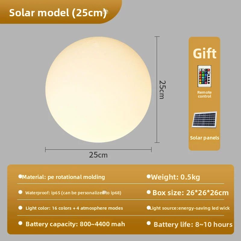 Solar Powered Colorful Spherical Garden Lights