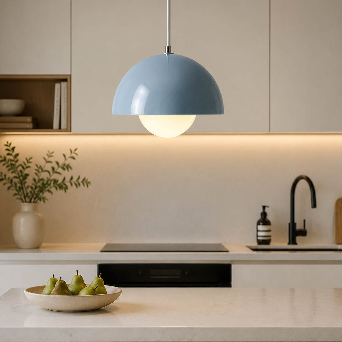 Nordic Dome Pendant Ceiling Light - Modern Luxury LED Hanging Lamp for Kitchen Island & Living Room