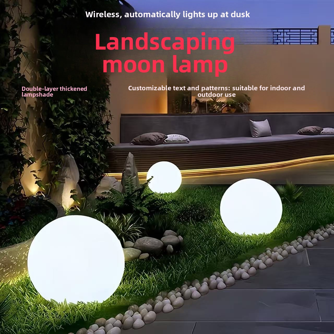 Solar Powered Colorful Spherical Garden Lights