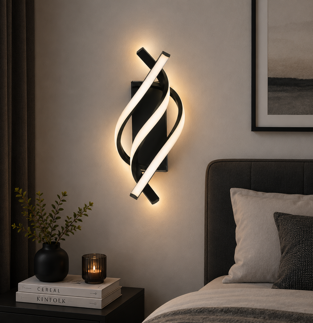 Luxury Modern Spiral LED Wall Light | Twisted Wall Sconce | Living Room Bedroom Home Decorative Wall Lamp