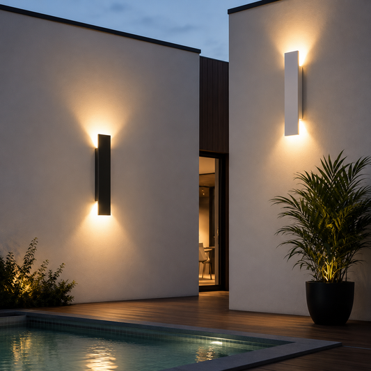 Luxury Modern Outdoor Wall Light | Waterproof LED Up Down Wall Sconce