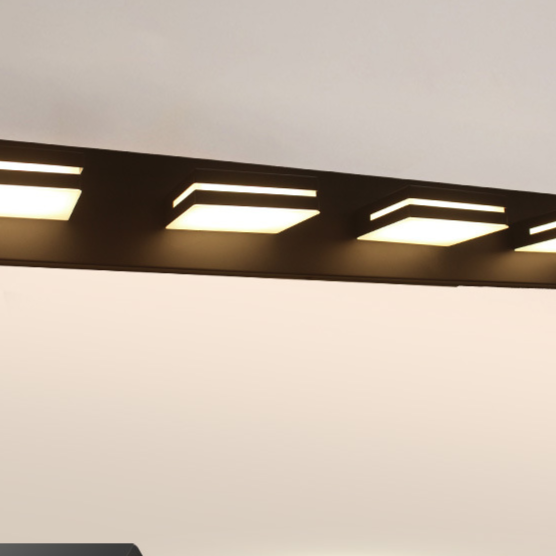Modern Square LED Wall Lamp with Adjustable Lighting