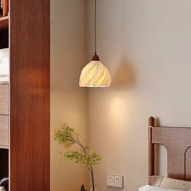 Luxury Modern Smoked Glass Pendant Light | Hanging Ceiling Lamp | Bedroom Bedside Pendant | Kitchen Island Light | Living Room Home Lighting
